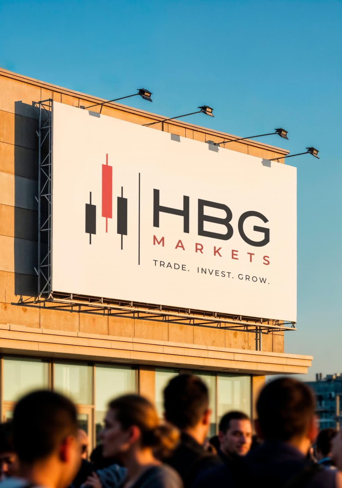 Billboard de HBG Markets desplegado en exterior